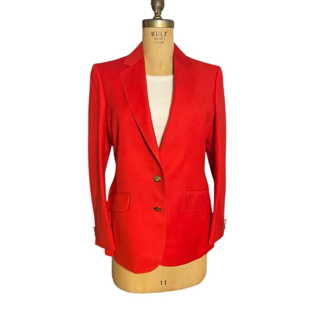 Aquascutum London | Red Wool Blazer